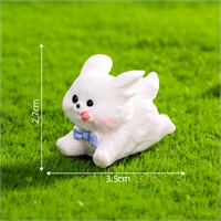 Собака белая мини-фигурка 2,7*3,5см  126269