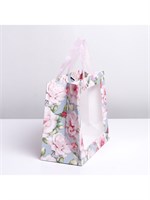Пакет подарочный крафтовый с пластиковым окном, «Beautiful», 24*20*11см 126313