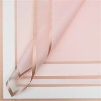 Пленка флористическая д/цветов и букетов, светло-розовая, 57*57см, 50мкм 126324