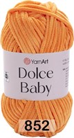 Пряжа YarnArt Dolce Baby 100% микро-полиэстер, 50гр №852 Св.оранжевый 126533