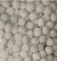 помпоны акриловые с люрексом 1 см 5 гр (70-90 шт)цвет в ассорт. 121981