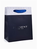 Пакет ламинированный двухсторонний «Подарок», тиснение, MS 18*23*10см 126872