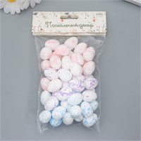 Пасхальный декор д/творчества «Яйцо: акварель», н-р 50шт, 2.5*1.5*1.5см 126890