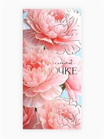 Конверт д/денег «Любимой мамочке», пионы, тиснение, 16.5*8см 126899