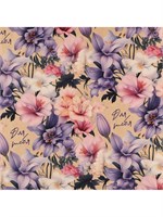 Бумага упаковочная крафтовая «Цветы для тебя», 70*100см 126950