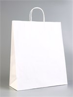 Пакет крафт без печати 35*15*42см белый 126987