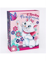 Пакет подарочный «С днём рождения», 31*40*11.5см, кошечка 126988