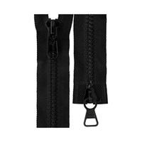 Молния G2080T 65см 1шт двухзамковая, цв черный 31992