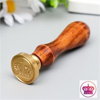 Печать д/сургуча с деревянной ручкой 