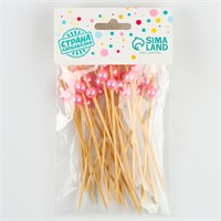 Шпажки д/канапе «Жемчужина» н-р 24шт, цв ассорт 123917