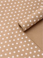 Бумага упаковочная крафт на коричневом «Бисер белом», 0.68*10м, 60г 127165