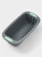 Форма д/выпечки с ручками Доляна «Кекс», 27*13*6см, силикон, серая 127291