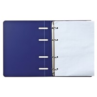 Тетрадь на кольцах Calligrata A5, 120л, в клетку, пластиковая обложка, блок офсет, синяя 127481