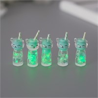 Подвеска д/творчества акрил «Коктейль. Мята-кошка», светится в темноте, 3.4*1.8*1.8см 1шт 127483