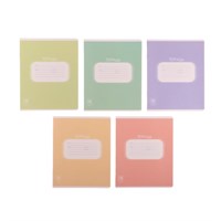 Тетрадь 18л в клетку «Однотонная. Пастель», обложка мелованная бумага, блок офсет 1шт 127565