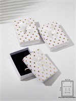 Коробочка подарочная под н-р «Сердечки», 7*10см, (полезная часть 6.5*9см), белая 1шт 127595