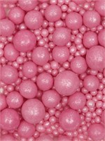 Кондитерская посыпка с мягким центром «Жемчуг», розовая, 50гр 127602