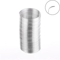 Проволока с памятью, d2см, толщина 0.6мм, д/кольца, 10гр, цв серебро 127622