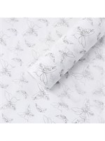 Бумага упаковочная тишью «Бабочки», 50*70см 1лист 127637