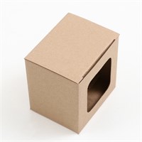 Коробка под кружку, с окном, 12*9.5*12см 127653