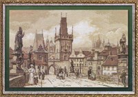 Панна н-р д/вышивки золотая серия Прага. Карлов мост ГМ-1513  14140