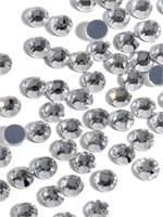 Стразы термоклеевые «Круг», стеклянные, d4мм, 100шт, цв серебряный 10493