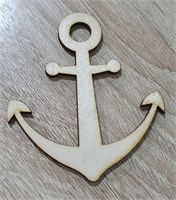 Деревянная заготовка Якорь 8см zuma 5612