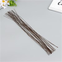 Проволока флористическая в оплетке FIW-0,55мм 40см 30шт коричн. 101447