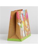 Пакет подарочный крафтовый, упаковка, «Малыши», ML 23*27*11.5см 127804