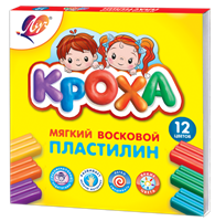 Пластилин мягкий Луч Кроха восковой 12 цветов х 15 гр. 102955