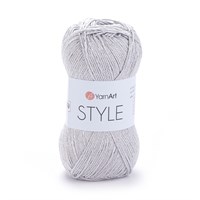 Пряжа YarnArt style №666 серебро 127629