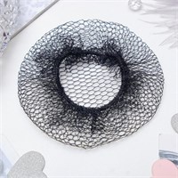 Сетка д/волос, d10см, чёрная 128724