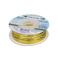 Тесьма отделочная 3.5мм 1м "Gamma" ГДЛ-030М (GDL-030M) золото 128766