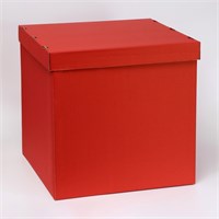Коробка д/воздушных шаров, Красная, 60*60*60см 128859