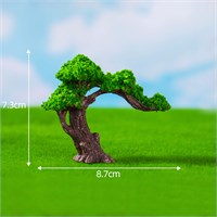 Дерево бонсай углом 7,3*8,7см мини-фигурка 5237