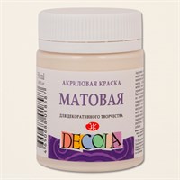 Акрил краска матовая слоновая кость 50мл Декола  29639