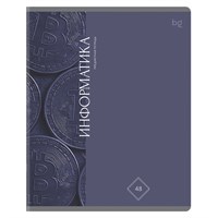 Тетрадь предметная 48л, BG "Гармония знаний" - Информатика, "софт тач" ламинация 101508