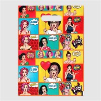 Пакет полиэтиленовый с вырубной ручкой "POP ART", "Настоящий мужчина", 30х40 см 28933