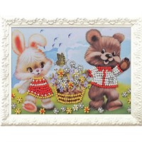 Радуга бисера н-р д/вышивки бисером Веселые друзья В-510  19563