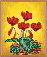 Радуга бисера н-р д/вышивки бисером Альпийская фиалка 28*33см В-228 6829