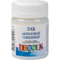 Лак акрил глянцевый 50мл декола  13331