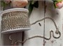 Стразы белые прозрачные на серебряной цепочке 3мм  102032 - фото 10049