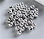 Бусины пластик 6мм 10гр цв. металлик серебро 14539 - фото 10536