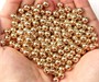 Бусины пластик 6мм 10гр Цв. металлик золото 9153 - фото 10537