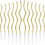 Свечи д/торта, н-р 12шт, витые, 15,5см, цвет золото 102234 - фото 11385
