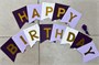 Гирлянда-флажки на ленте 15,5*12,5см "Happy Birthday" 3,2м Цв.фиолетово-белый 23062 - фото 13508