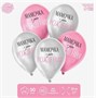 Шары воздушные Мамочка, с Днём Рождения 12" н-р 5шт  104157 - фото 14939