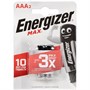 Батарейка ENERGIZER Max AAA 2шт  - фото 15085