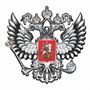 Наклейка на авто "Герб России", серебро, 100*100мм 104716 - фото 16086