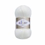 Пряжа Alize Diva 100% микрофибра цв.1055 Сахарно-белый 104892 - фото 16333
